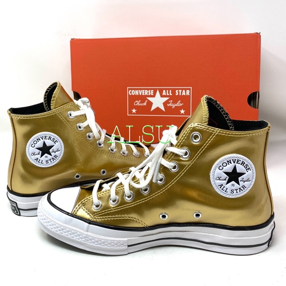 Converse Chuck 70 High Gold Women’s Sneakers - Picture 7 of 7
